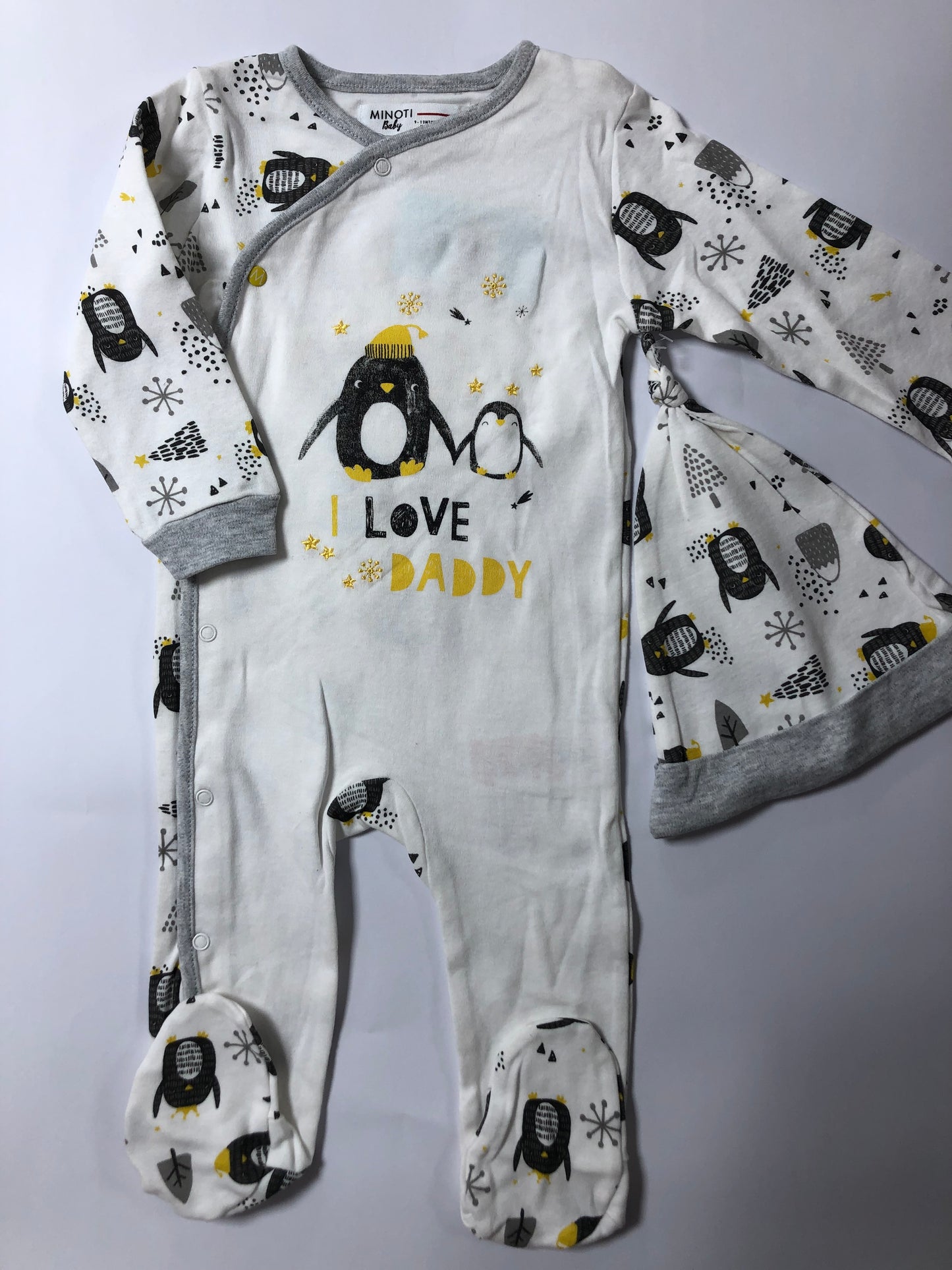 MINOTI 2Pc Sleepsuit & Hat set