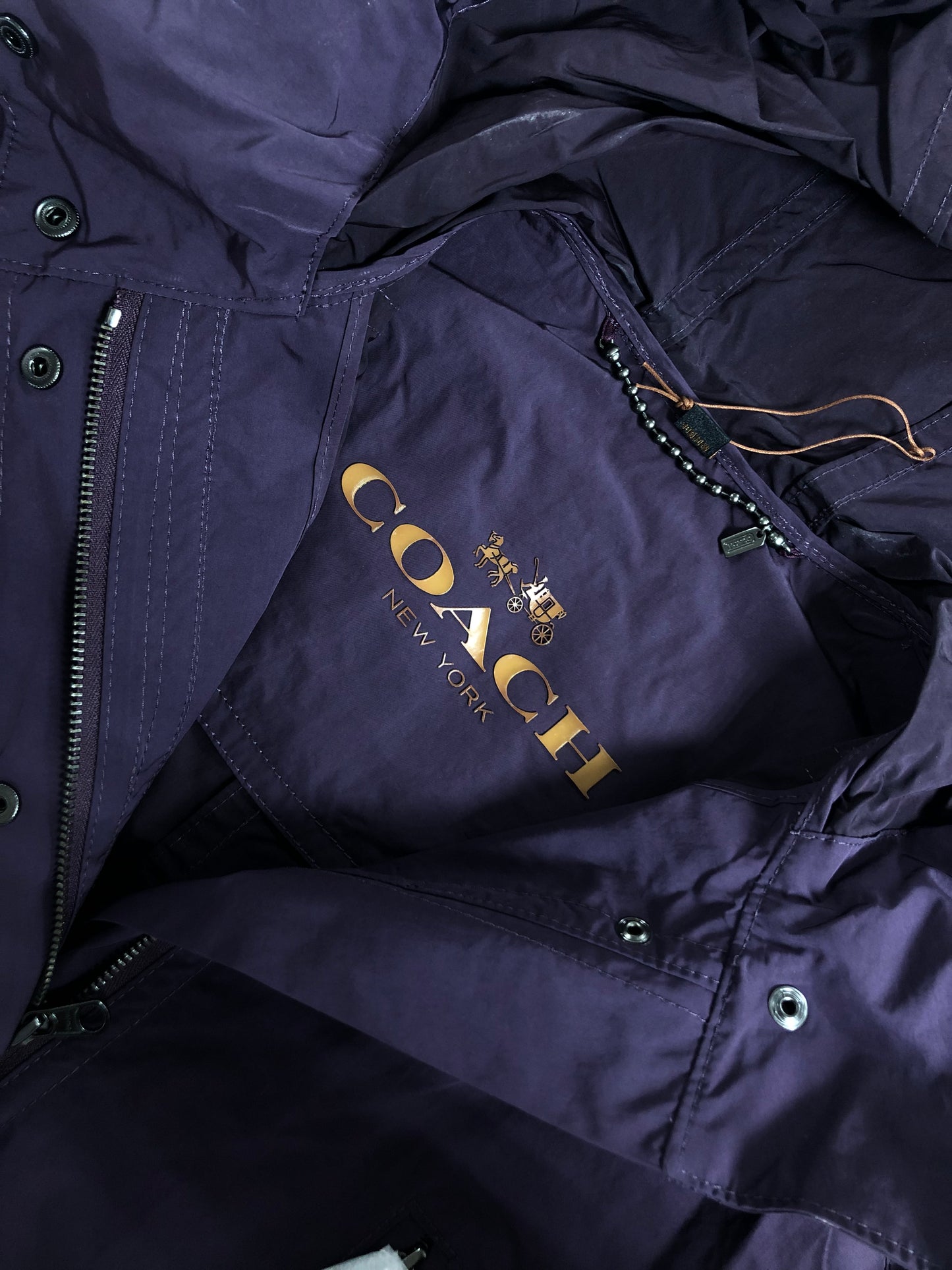 COACH LONG JACKET Waterproof