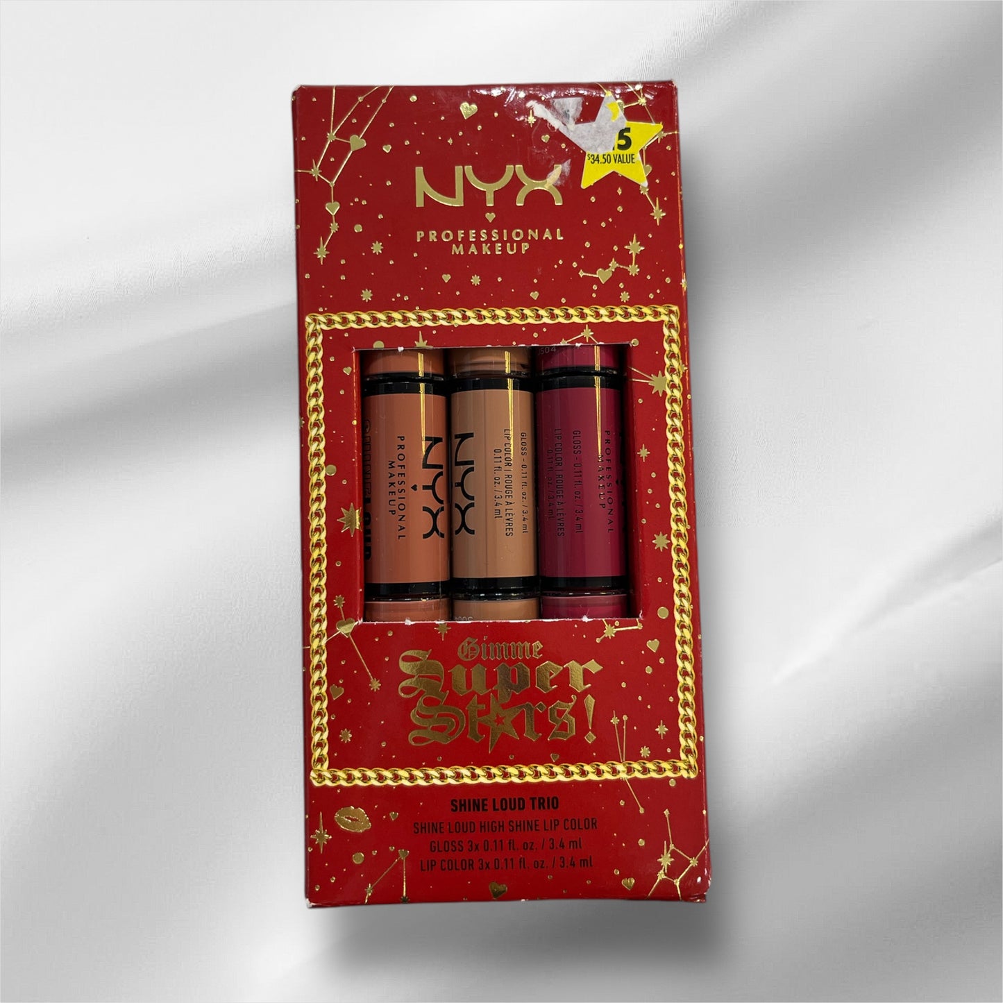 NYX Super Stars Shine Loud Trio Lip Color