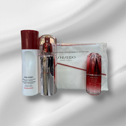 SHISEIDO Set With Bag (Cleanser, Toner & Serum)