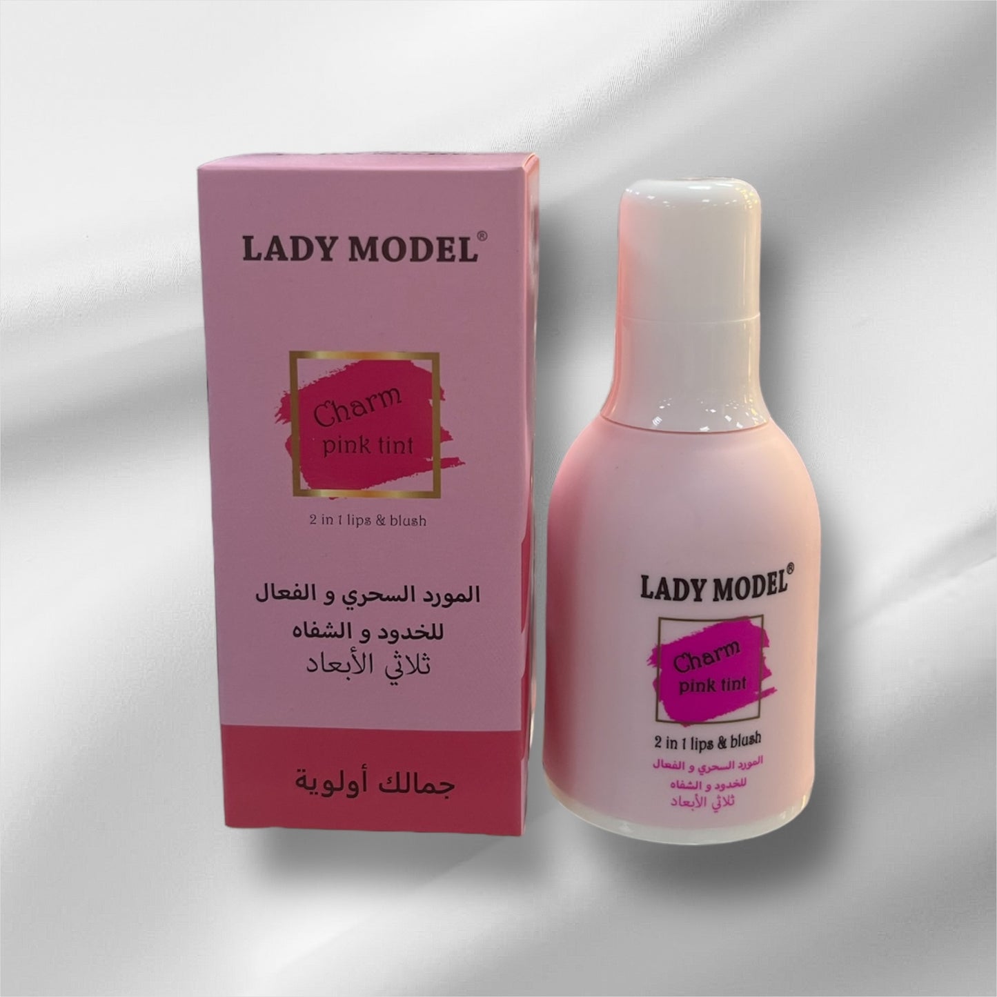 Lady Model Charm Pink Tint 2 in 1 Lip & Blush