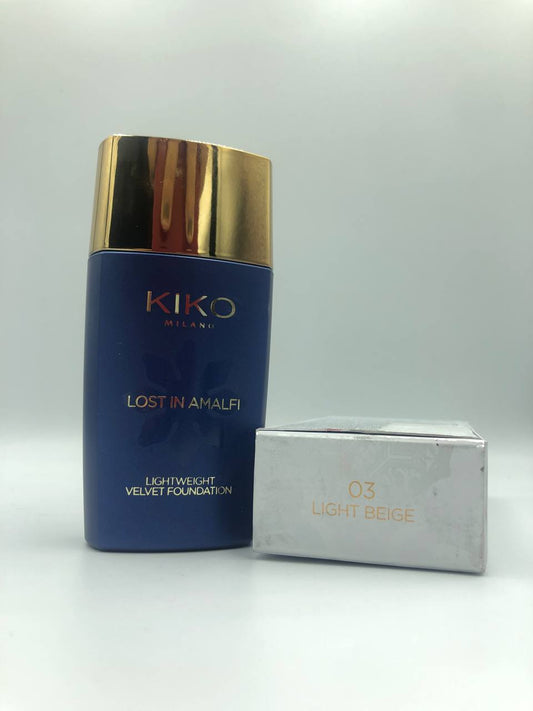 Kiko velvet foundation 03 light beige