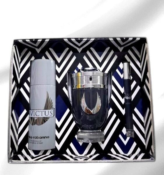 INVICTUS VICTORY 1 EDP 100ML 1 DEODORANT NATURAL SPRAY 150ML AND 1 TRAVEL SPRAY EDT 10ML