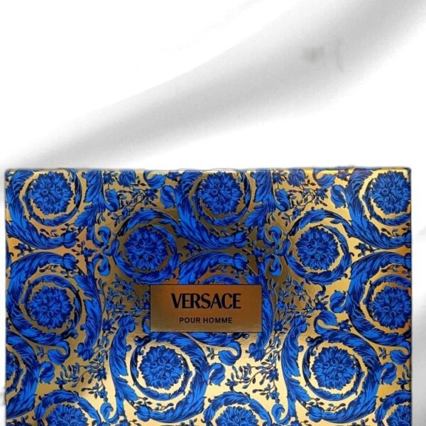 VERSACE VERSACE BLACK TROUSSE POUR HOMME EDT TRAVEL SPRAY 10ML EDT NATURAL SPRAY 100ML WITH POUCH