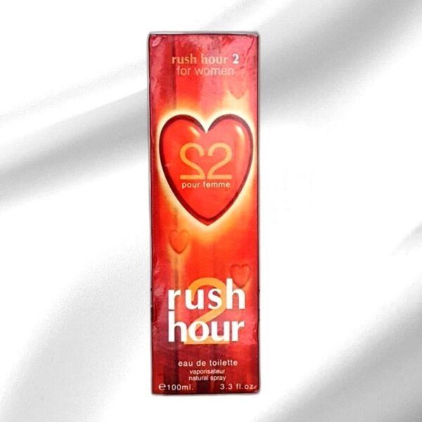 LUCCA BOSSI PERFUME RUSH HOUR 2 FOR WOMEN HEART RANGE - NATURAL SPRAY 100 ML