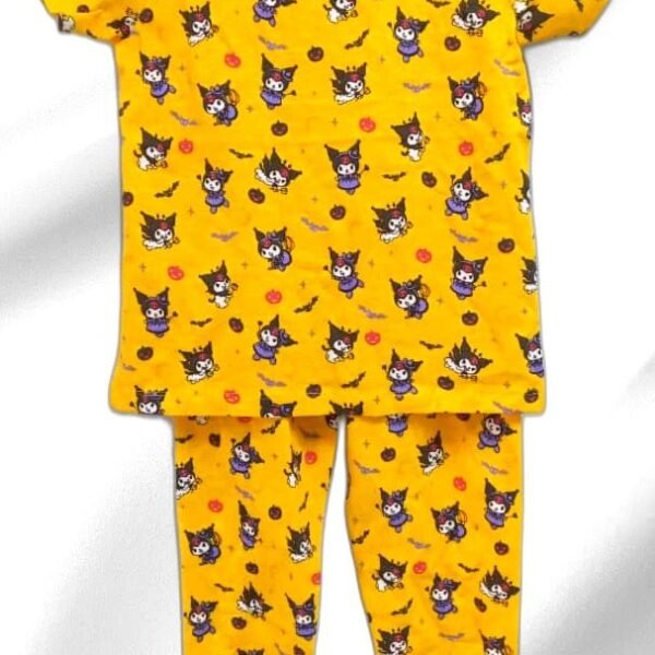 Yellow Cartoon Print Set