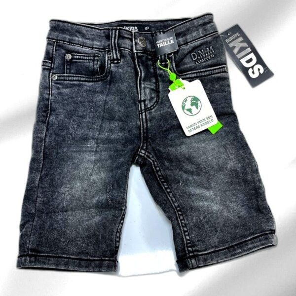 Black Denim Shorts