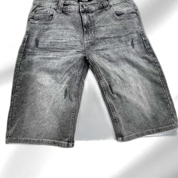 Gray Denim Shorts