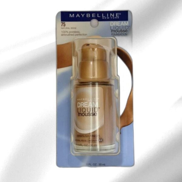 MAYBELLINE NEW YORK DREAM LIQUID MOUSSE FOUNDATION 75 NATURAL BEIGE MEDIUM 2.5 30ML