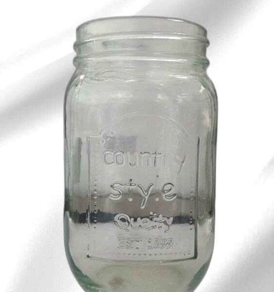 COUNTRY STYLE GLASS JAR