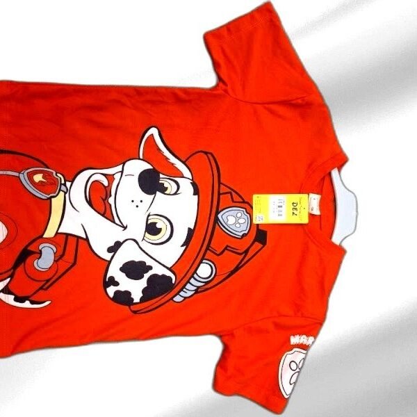PADDLE ROUND NECK DARK ORANGE PRINTED T SHIRT