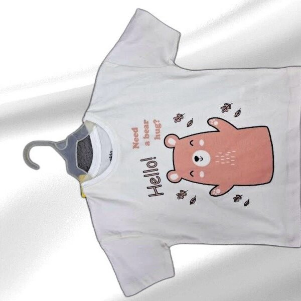 PEDDLES ROUND NECK WHITE COLOR T SHIRT
