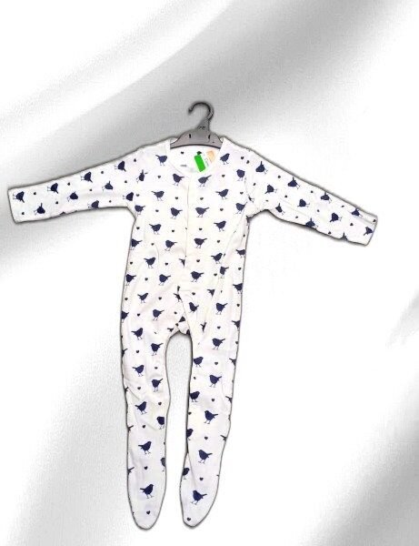 MOTHER CARE WHITE PRINTED SUIT LONG