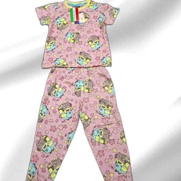 DISNEY KIDS PINK PRINTED FULL SUIT