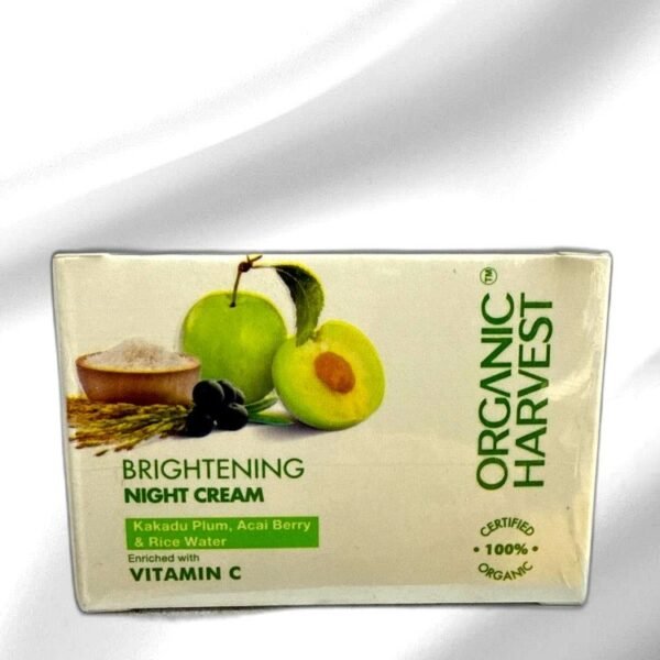 ORGANIC HARVEST BRIGHTENING NIGHT CREAM VITAMIN C 50G