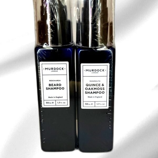 MURDOCK-LONDON BEARD SHAMPOO 50ML AND OAKMOSS SHAMPOO 50ML