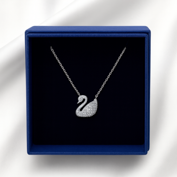 Swan Silver Pendant Necklace