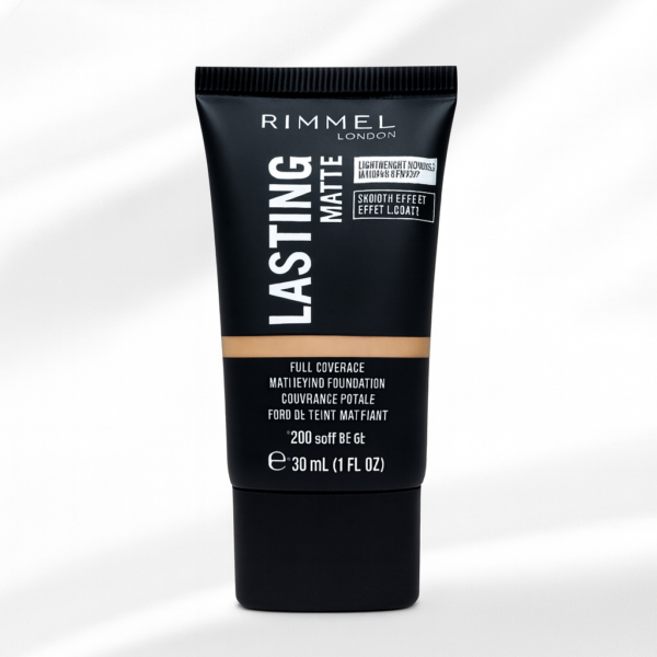 RIMMEL LASTING MATTE FULL COVERAGE 200 SOFT BEIGE 30 ML