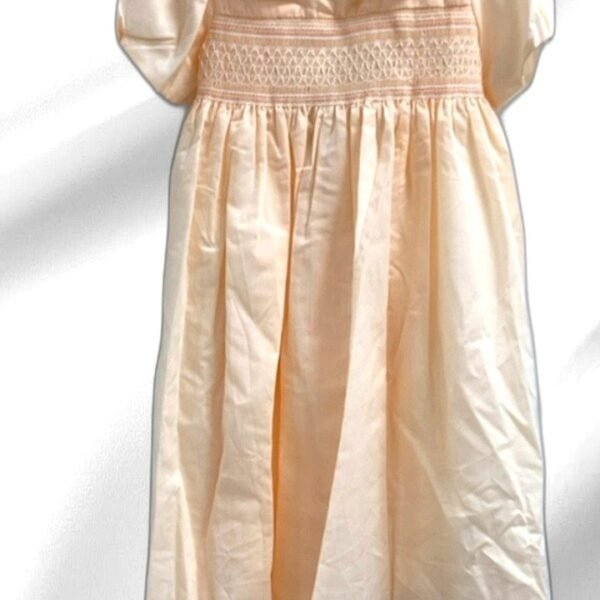 Peach Smocked Dress