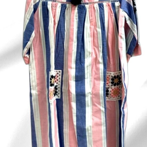 Striped Dress with Tassels