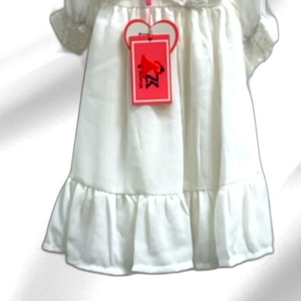 White Floral Collar Dress