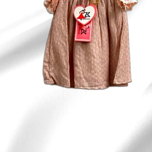 Pink Lace Trim Dress