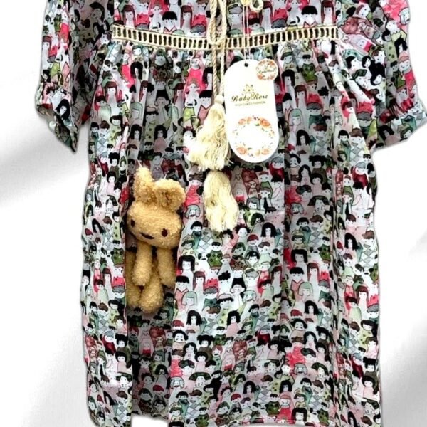 Patterned Dress with Toy Accessory