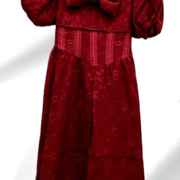 Burgundy Lace Dress