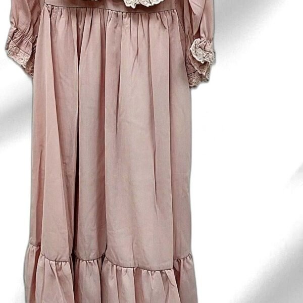 Pink Lace Collar Dress