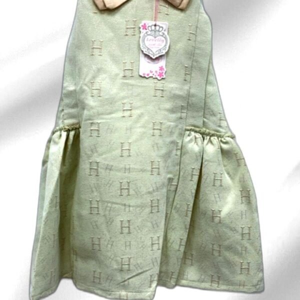 Beige Dress with Bow